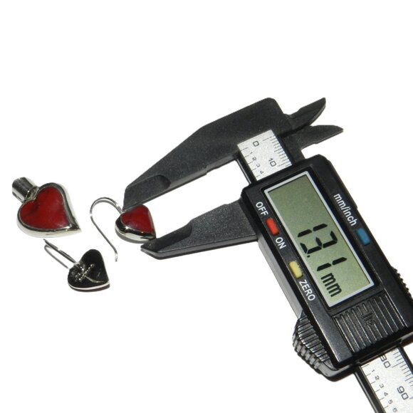 ATI Red Jasper Sterling Silver Mexico Earrings And Heart Shape Pendant Very Rare - Picture 10 of 10